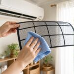 エアコンフィルターの掃除方法