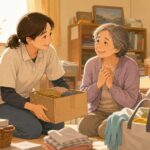 ゴミ屋敷の所有者に寄り添い支援するイメージ