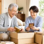 親が元気なうちに実家整理を始める親子のシーン