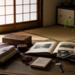 形見分け 遺品整理 故人の形見を丁寧に並べる様子