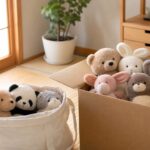 ぬいぐるみを処分・片付けするシーン