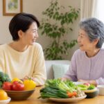 老後の生活改善を家族でサポートするシーン