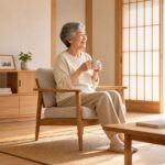 生前整理でミニマリスト生活を実現した整理整頓された明るい生活空間