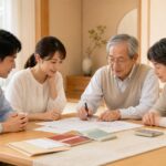 生前贈与 非課税枠 家族で相談するイメージ