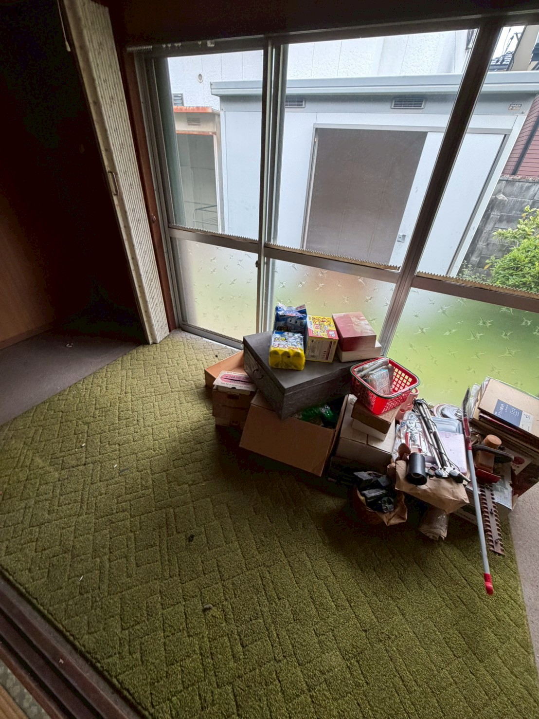 愛知県安城市の家財整理 作業途中の室内