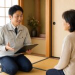 岐阜・愛知の遺品整理で分割払い・ローン相談をするスタッフと依頼者
