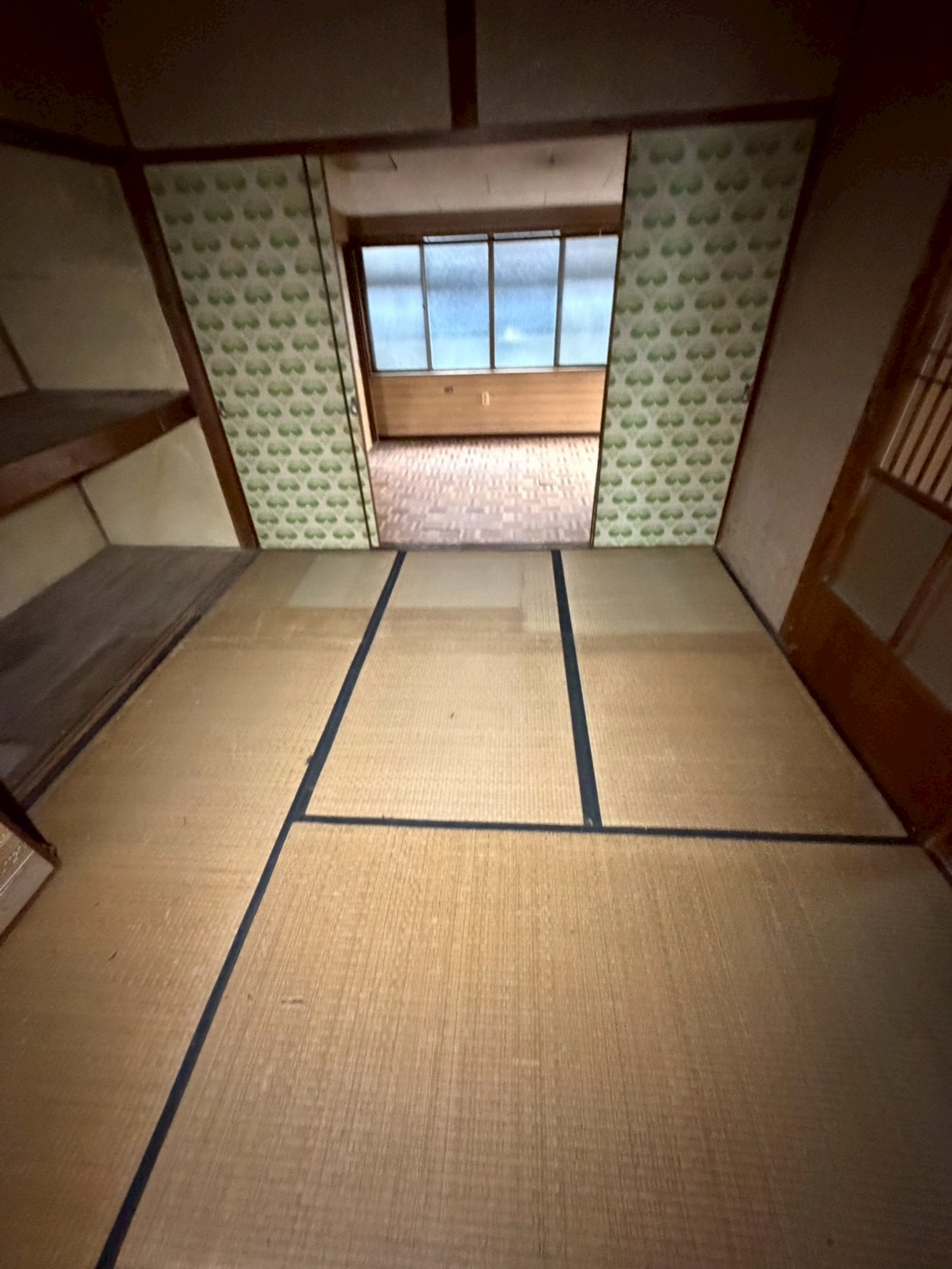 名古屋市中村区の解体前家財整理 搬出後の和室
