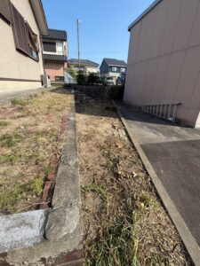 伐採後・外回り