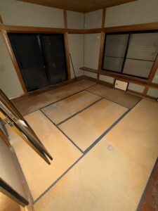 作業後・和室