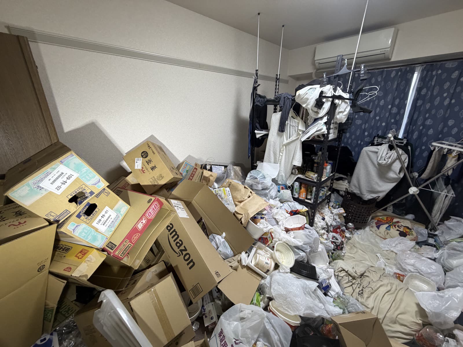 可児市虹ケ丘の作業前・居室の整理対象