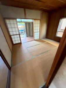 可児市土田 家財整理後の和室