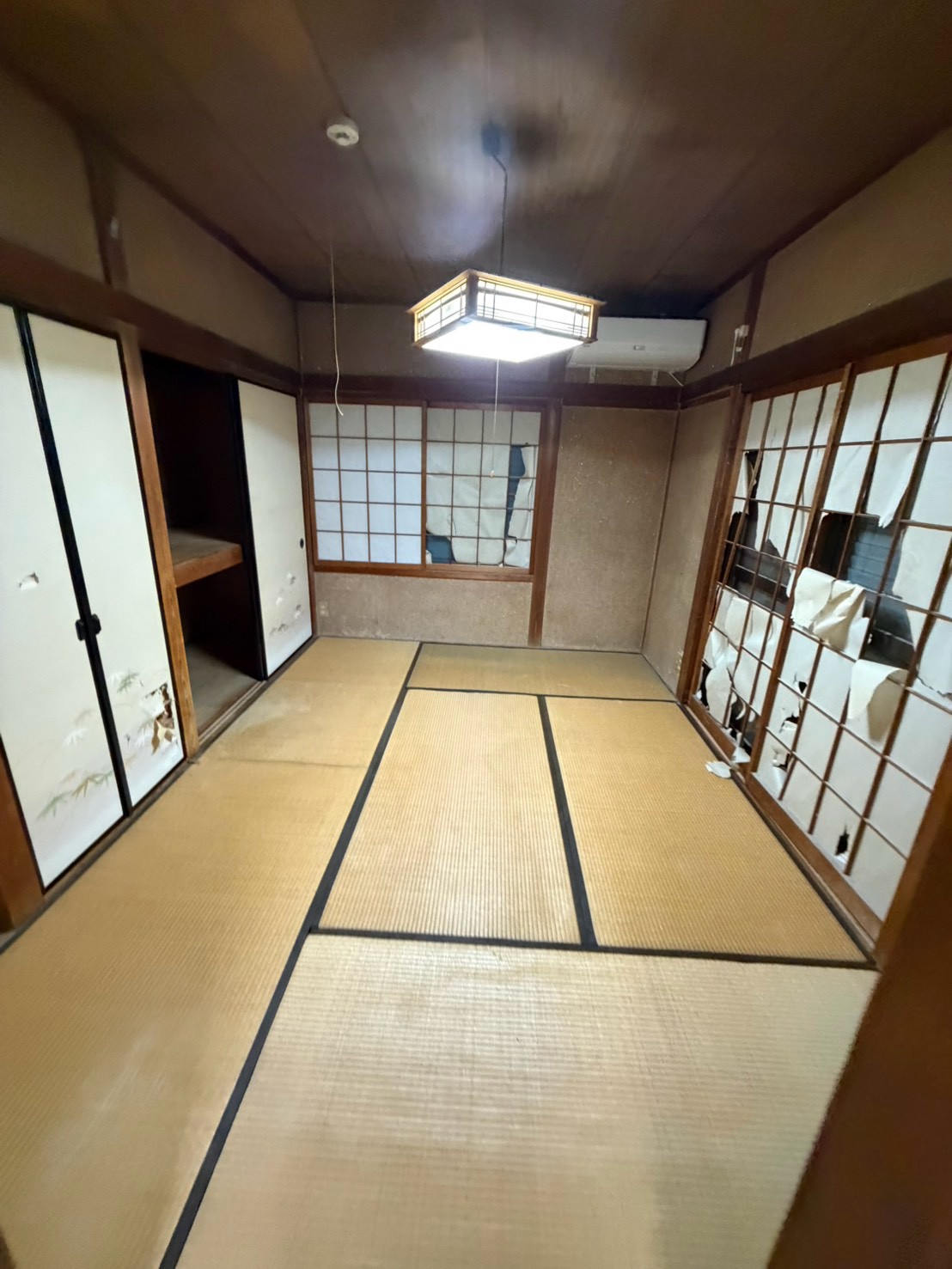 同じ和室の作業後、荷物を回収した状態