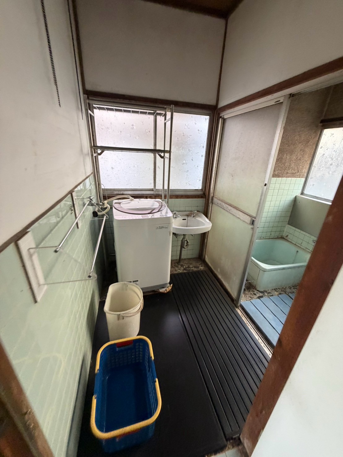 豊田市小川町・洗面洗濯スペースの撤去前
