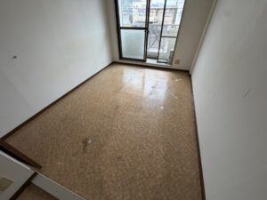 土岐市土岐口北町・居室全体の残置物撤去後